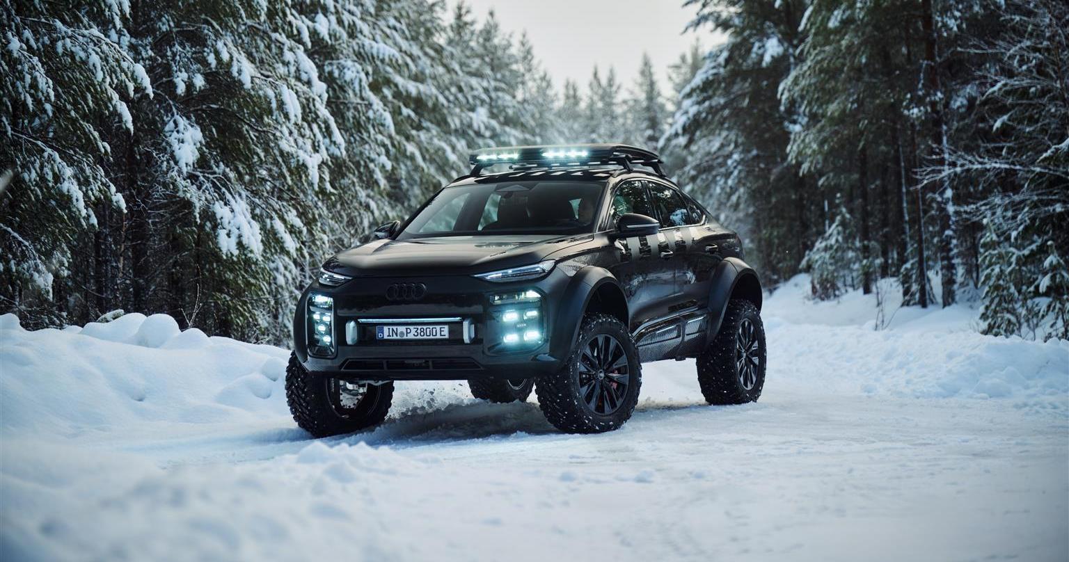 Audi Q6 e-tron offroad concept anteriore