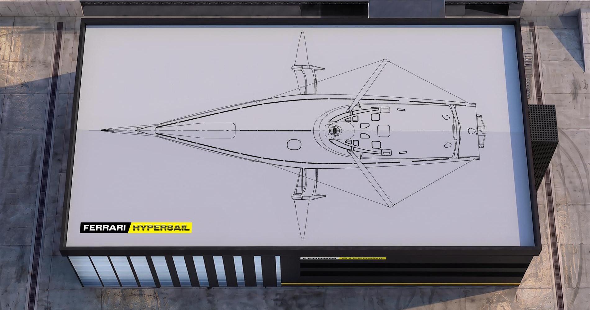 Ferrari Hypersail base operativa livorno tetto