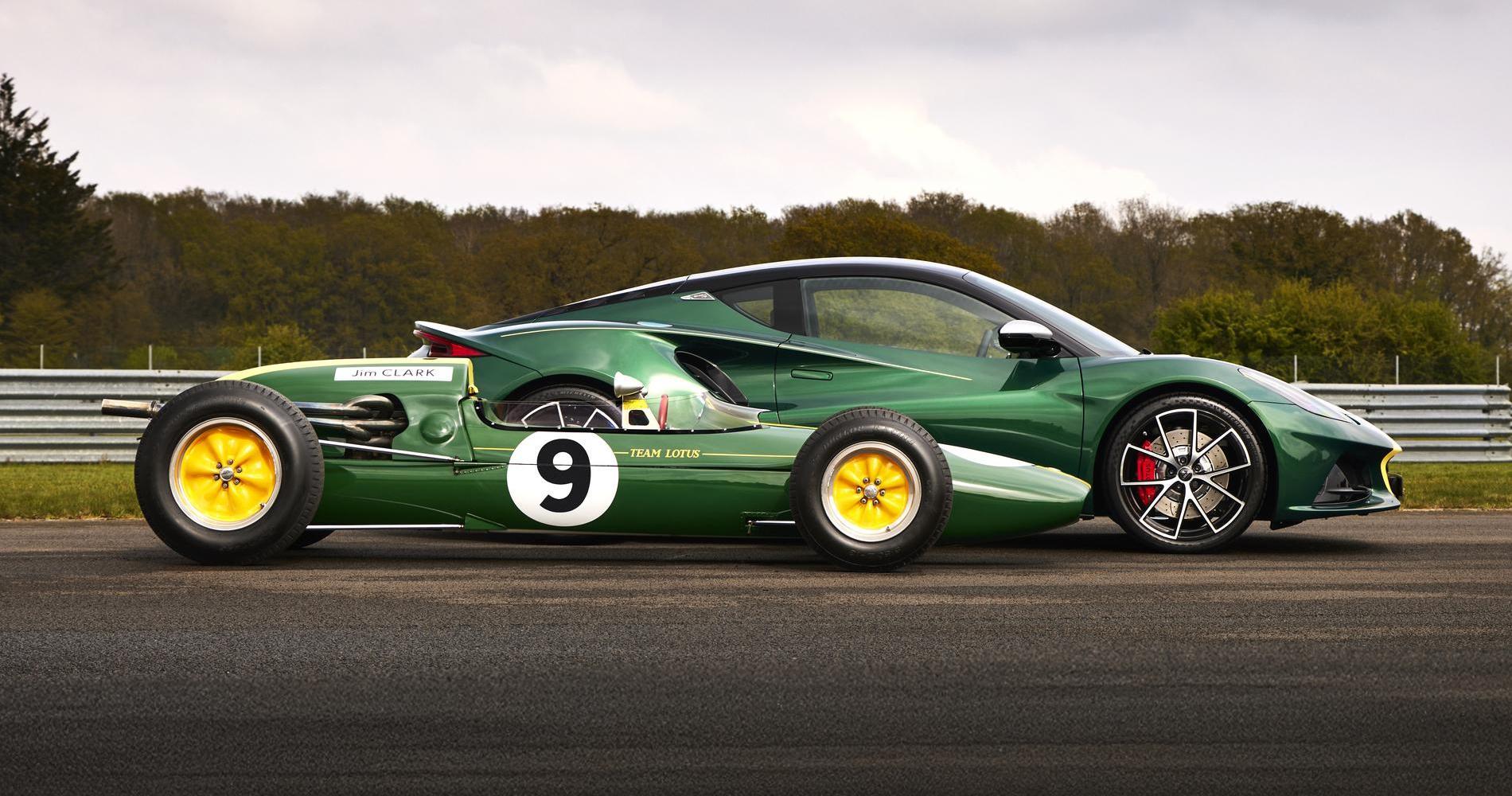 Lotus Emira Clark Edition e F1 Jim Clark