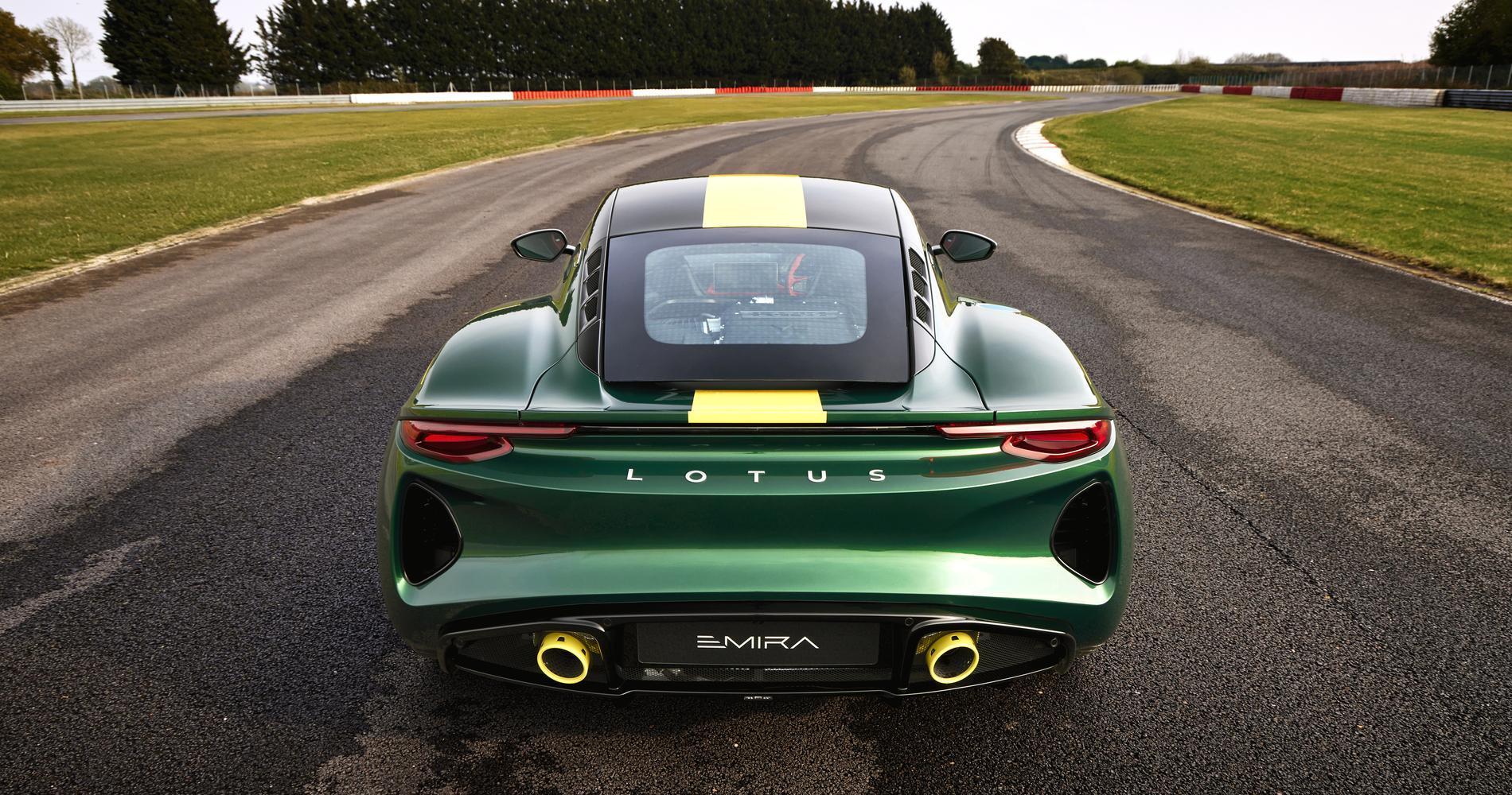 Lotus Emira Clark Edition posteriore
