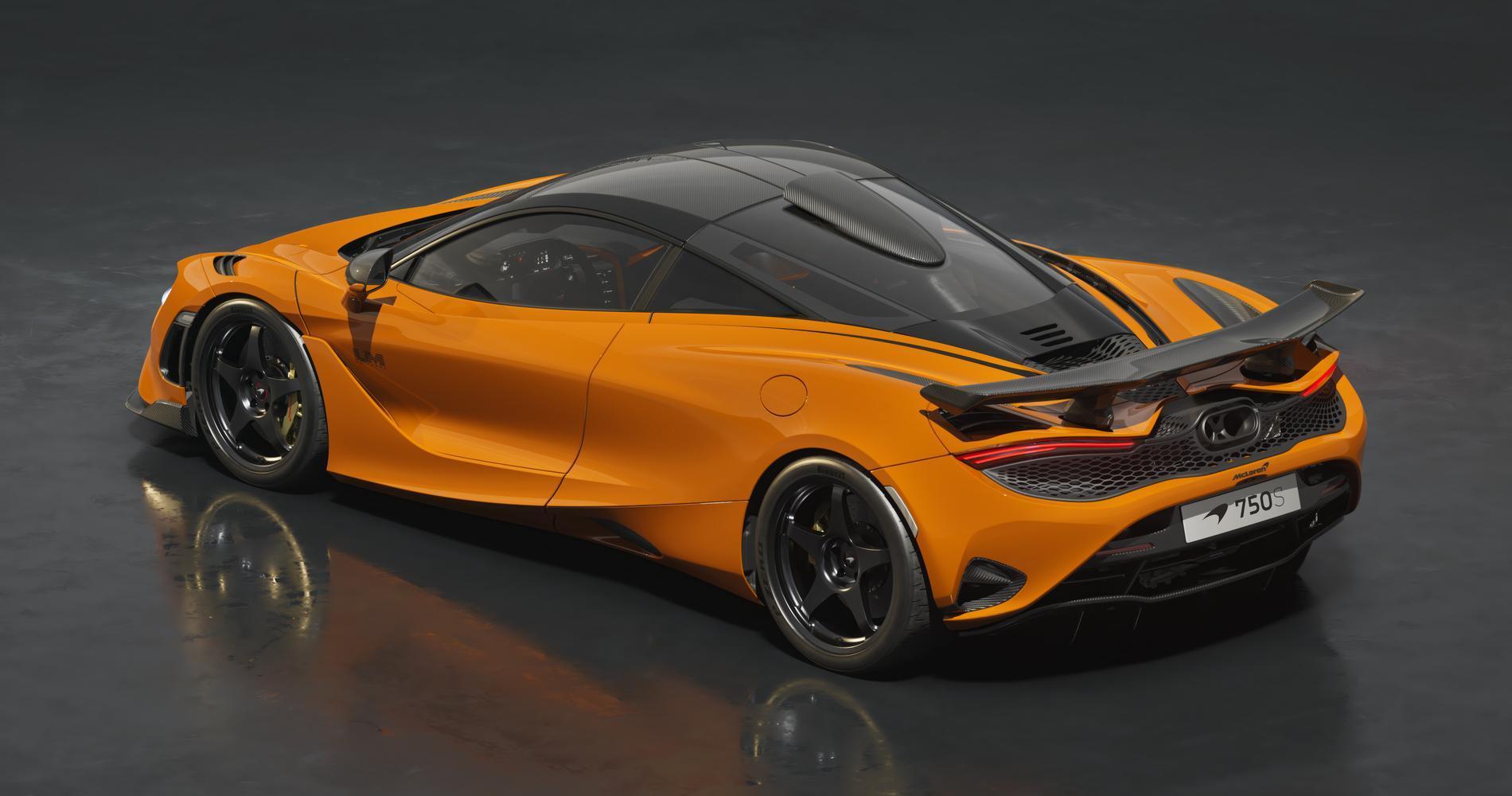 McLaren 750S Le Mans orange