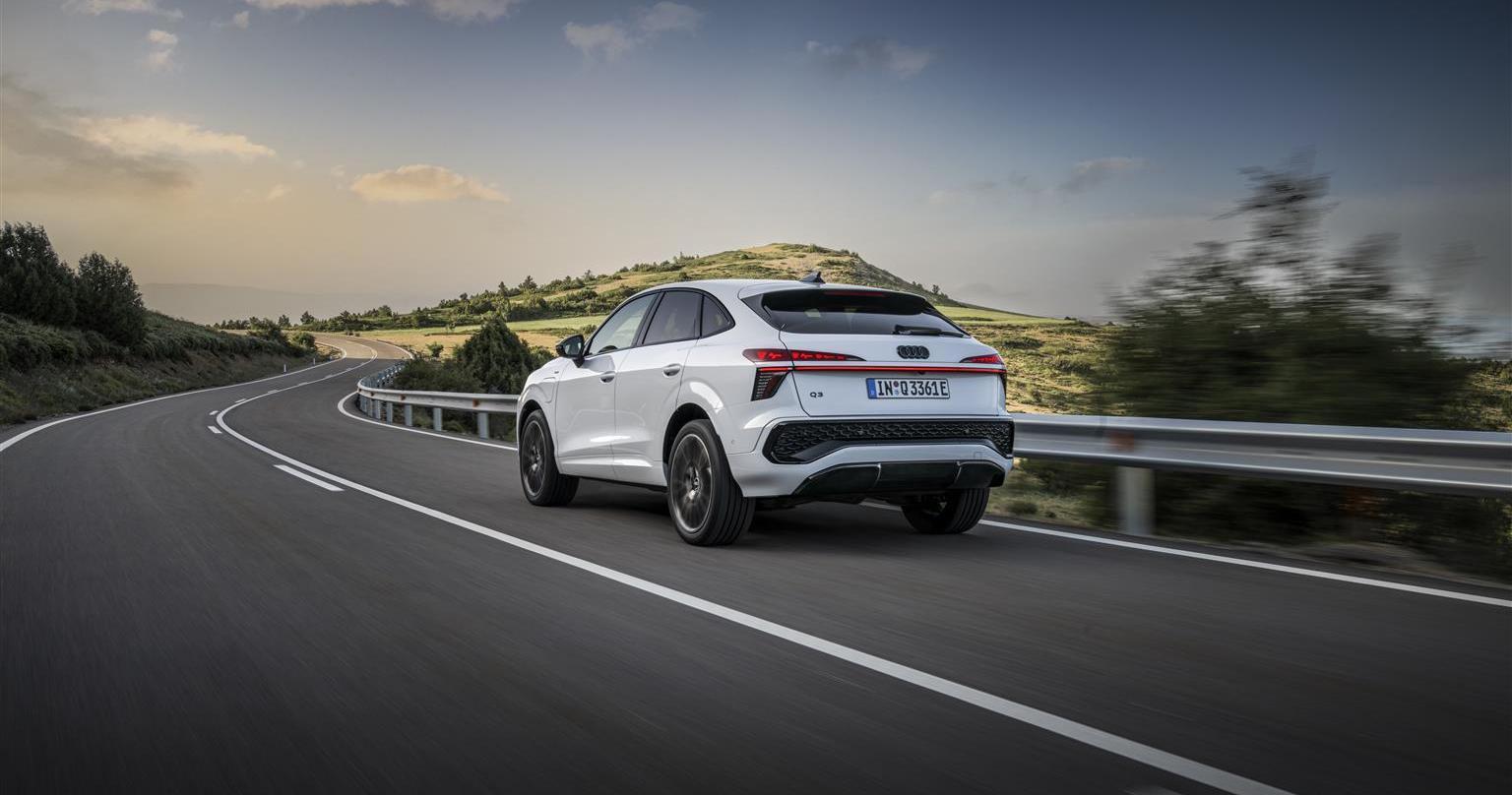 Nuova Audi Q3 Sportback 2025 posteriore