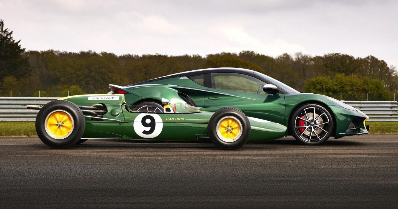 Lotus Emira Clark Edition e F1 Jim Clark