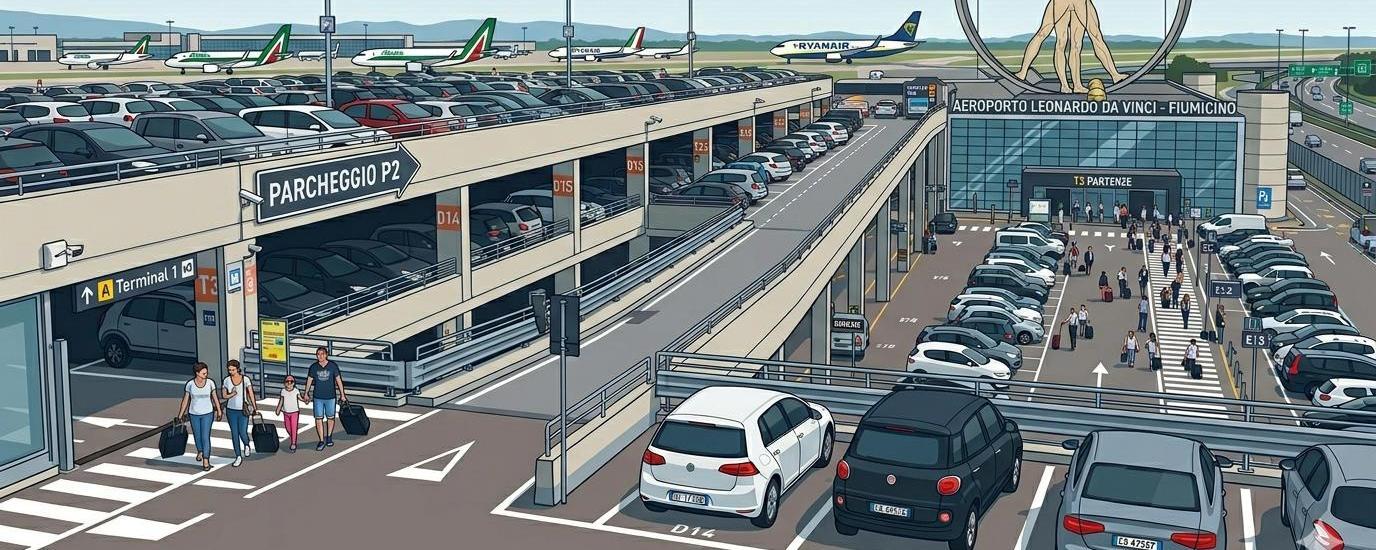parcheggio aeroporto fiumicino