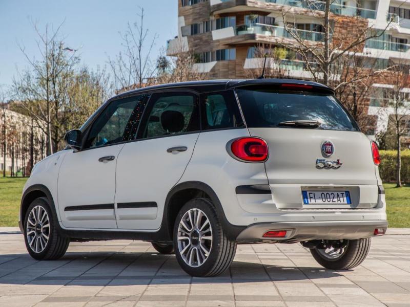 Fiat 500 L posteriore bianca