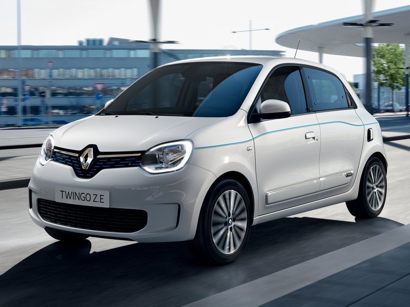 Renault Nuova Twingo Electric tre quarti anteriore