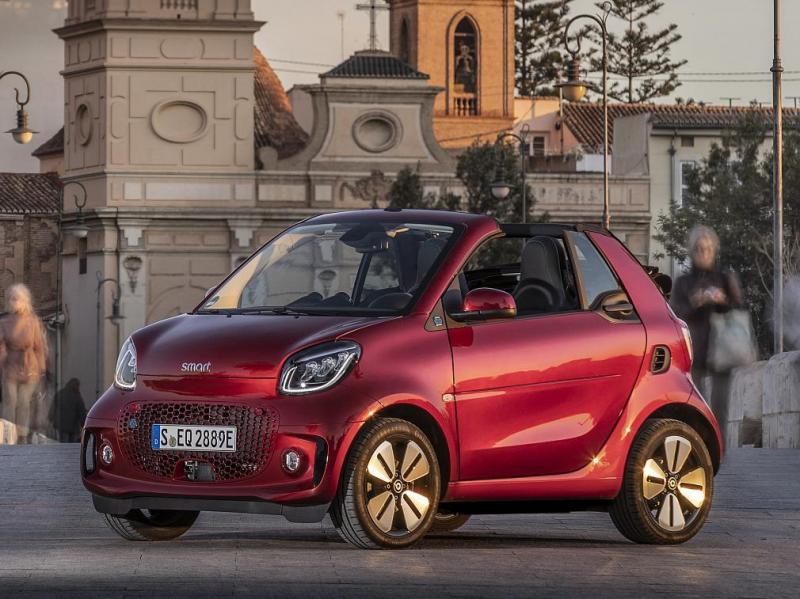 Smart EQ Fortwo Cabrio rossa